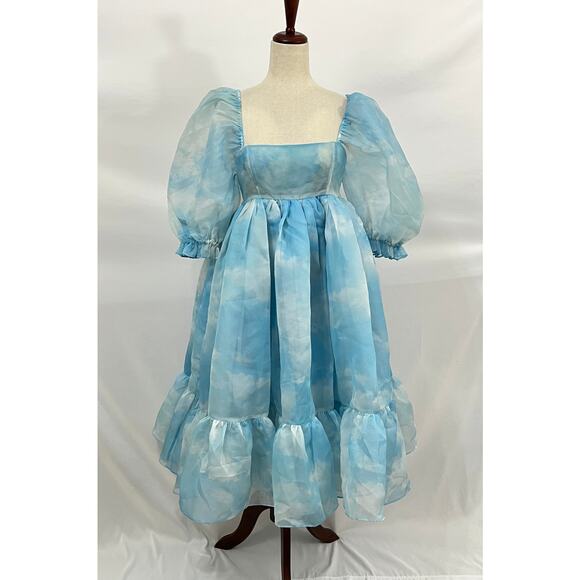 SELKIE Sz S Small Head in the Clouds French Puff Dress NWT - Picture 16 of 16